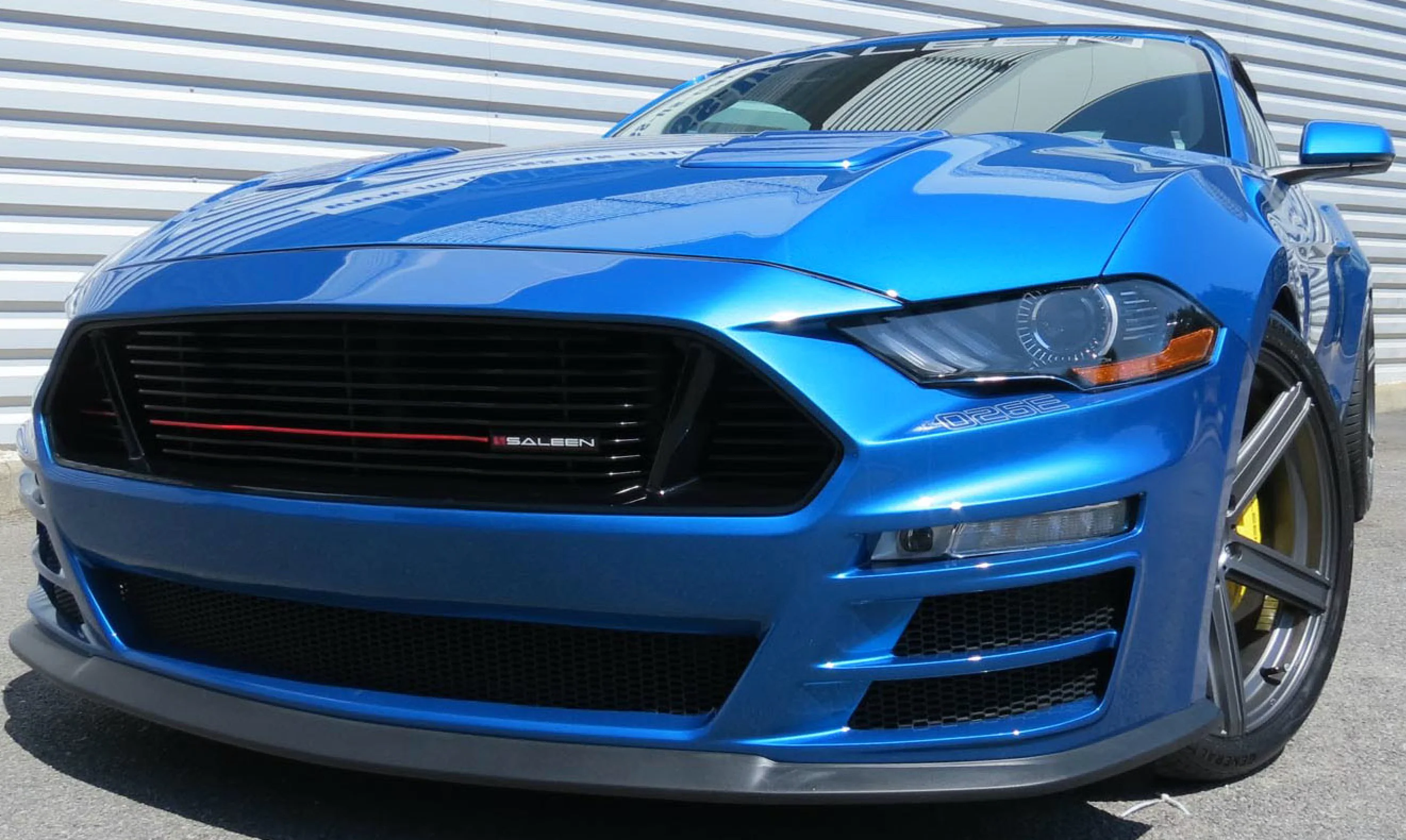 Saleen Front Fascia, Fiberglass, WL-YL, 18-23 Mustang S302